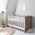 Tutti Bambini Modena Cot Bed - Oak / White