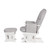 Tutti Bambini GC35 Glider Chair - White with Grey Cushions
