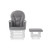 Obaby Reclining Glider Chair and Stool - White with Grey Cushion