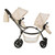 Roma Darcie Twin Dolls Pram - Cream 