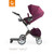 Stokke® Xplory® Sibling Board - Black (attached to the stroller - side view)