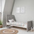 Tutti Bambini Modena Cot Bed - Grey Ash / White