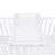 Tutti Bambini Rio Cot Bed with Cot Top Changer & Mattress - White/Dove Grey - detail