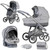 Bebecar Pack Ip Op Classic XL Trio Travel System + FREE Bag - Pewter (005)