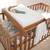 Tutti Bambini Malmo Cot Bed with Cot Top Changer & Mattress - Oak