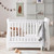 Babymore Eva Drop Side Cot Bed - White