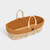 The Little Green Sheep Natural Knitted Moses Basket & Mattress - Honey