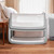 SnuzPod 4 Bedside Crib with Mattress - Dove Grey