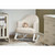 Obaby Round Back Rocking Chair - White with Oatmeal Cushion