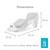 Angelcare Soft-Touch Mini Baby Bath Support - Grey