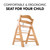 Hauck Alpha+ Wooden Highchair - Natural