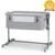 Kinderkraft Neste Up Bedside Crib - Grey Light