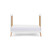 Obaby Maya Mini Cot Bed - White with Natural