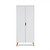 Obaby Maya Double Wardrobe - White with Natural