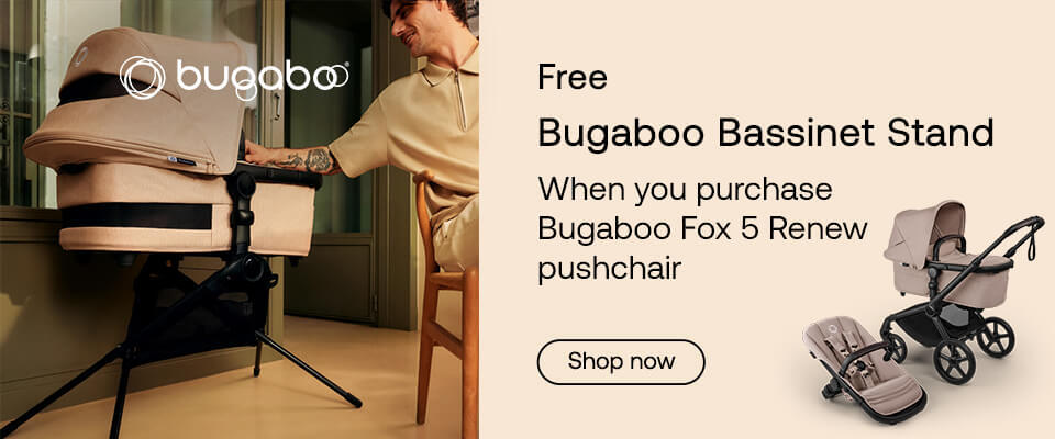 FREE Bugaboo Bassinet Stand with Fox 5 Renew pushchair