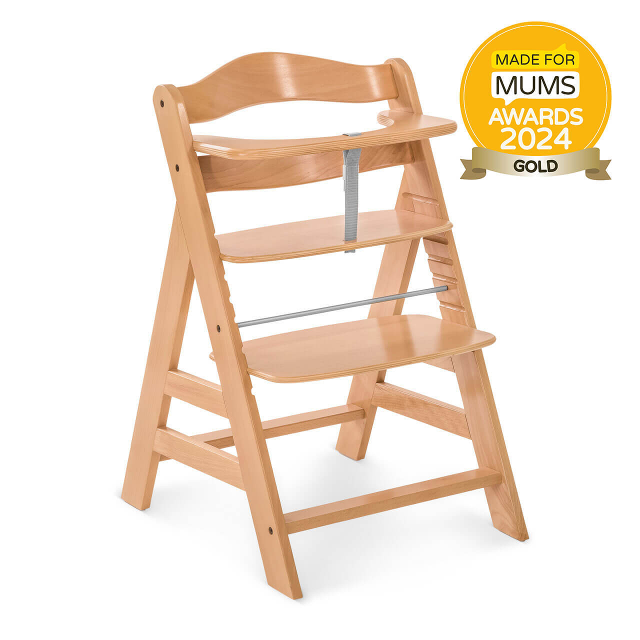 Hauck Alpha+ Wooden Highchair - Natural