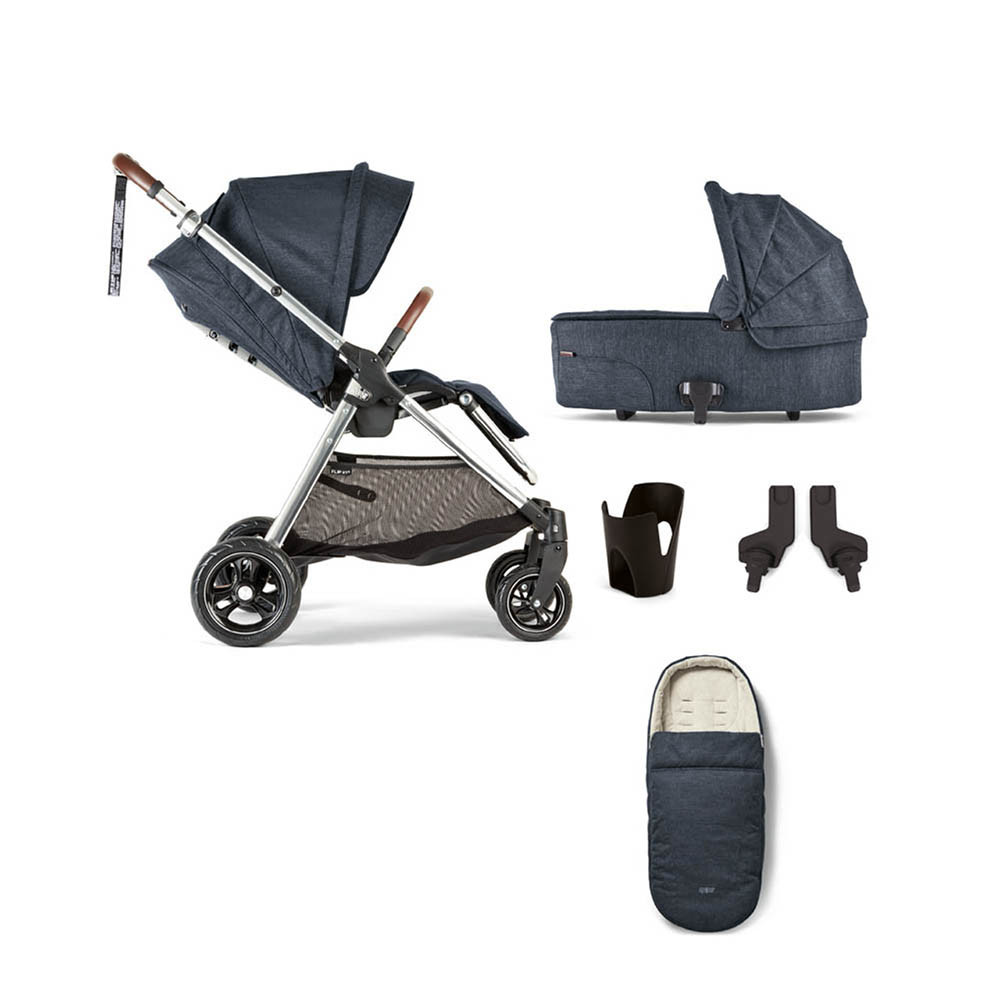 Mamas & Papas Flip XT3 5-Piece Essentials Bundle - Navy Flannel at Pram World