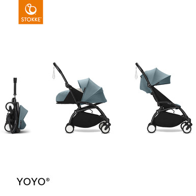 Stokke® YOYO³ Stroller from newborn to toddler Aqua