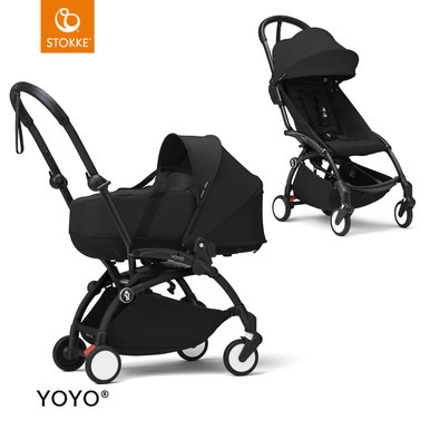 Stokke® YOYO³ Stroller with newborn shell bundle - Black