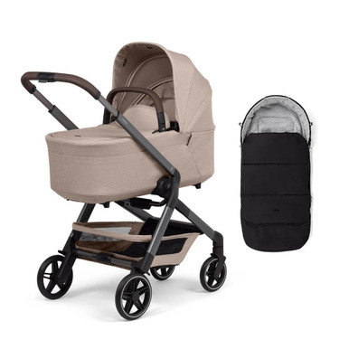 Joolz Hub2 Complete + FREE Footmuff - Sandy Taupe | Winstanleys