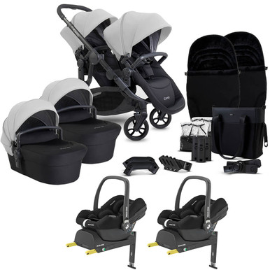 iCandy Orange 4 Twin Cabriofix Travel System Bundle - Glacier