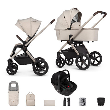 Venicci Upline 2 3-in-1 Tiago Travel System - Stone Beige