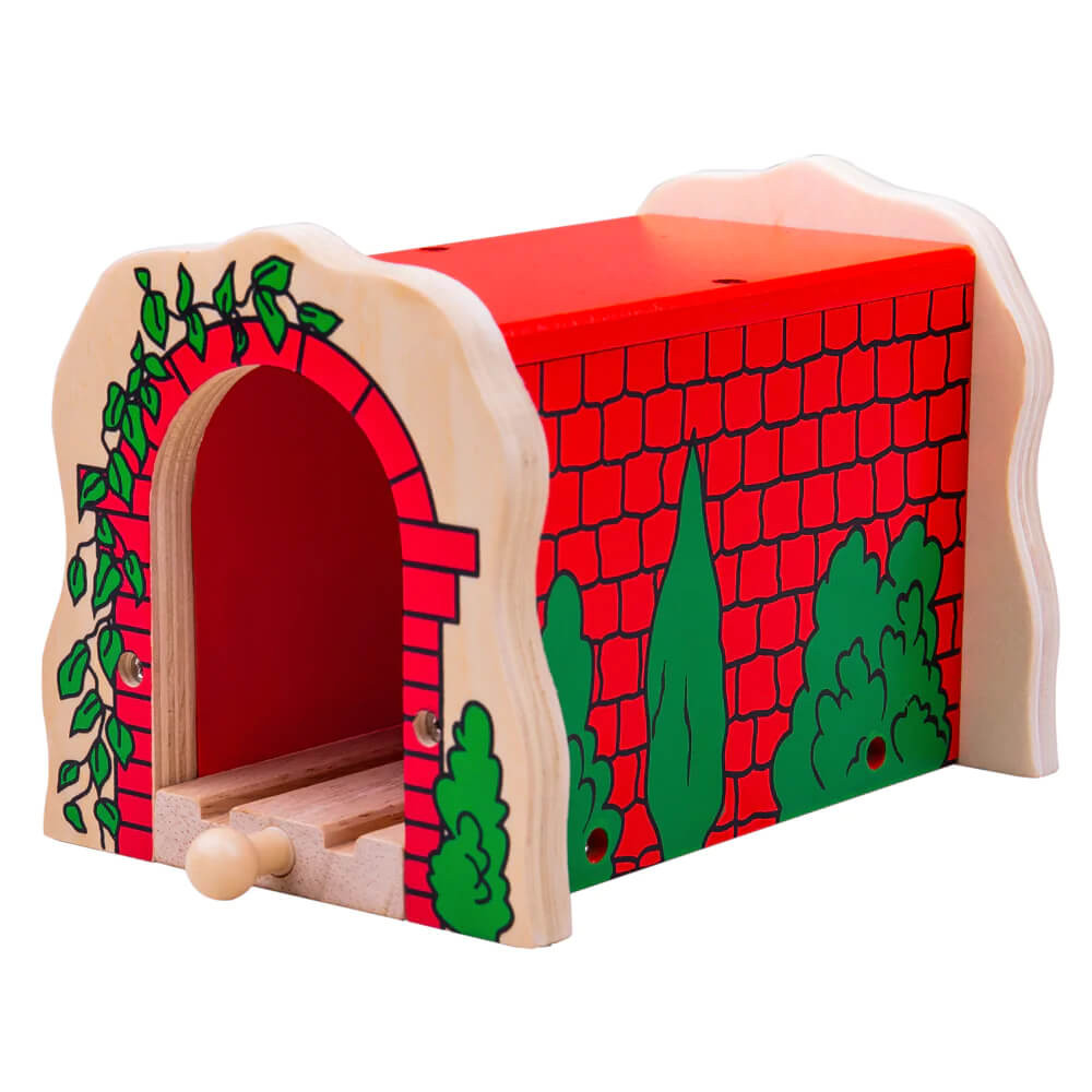 Photos - Toy Car Bigjigs Toys Bigjigs Red Brick Tunnel BJT135 