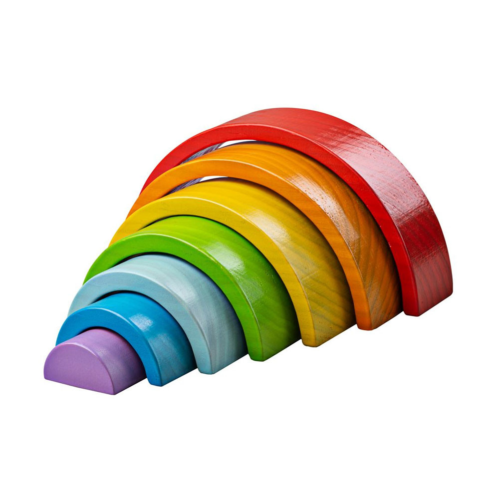 Bigjigs Wooden Stacking Rainbow - Small at Pram World