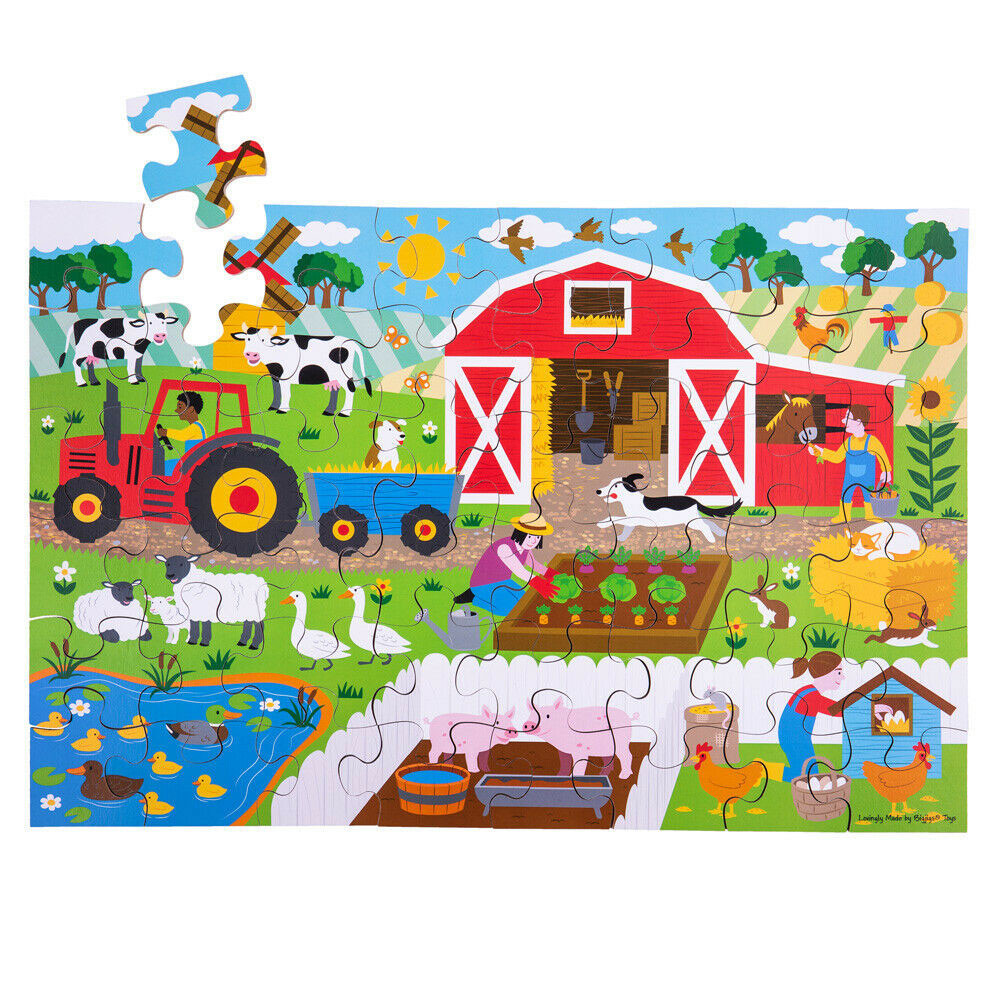 Bigjigs Farmyard Floor Puzzle (48 piece) at Pram World
