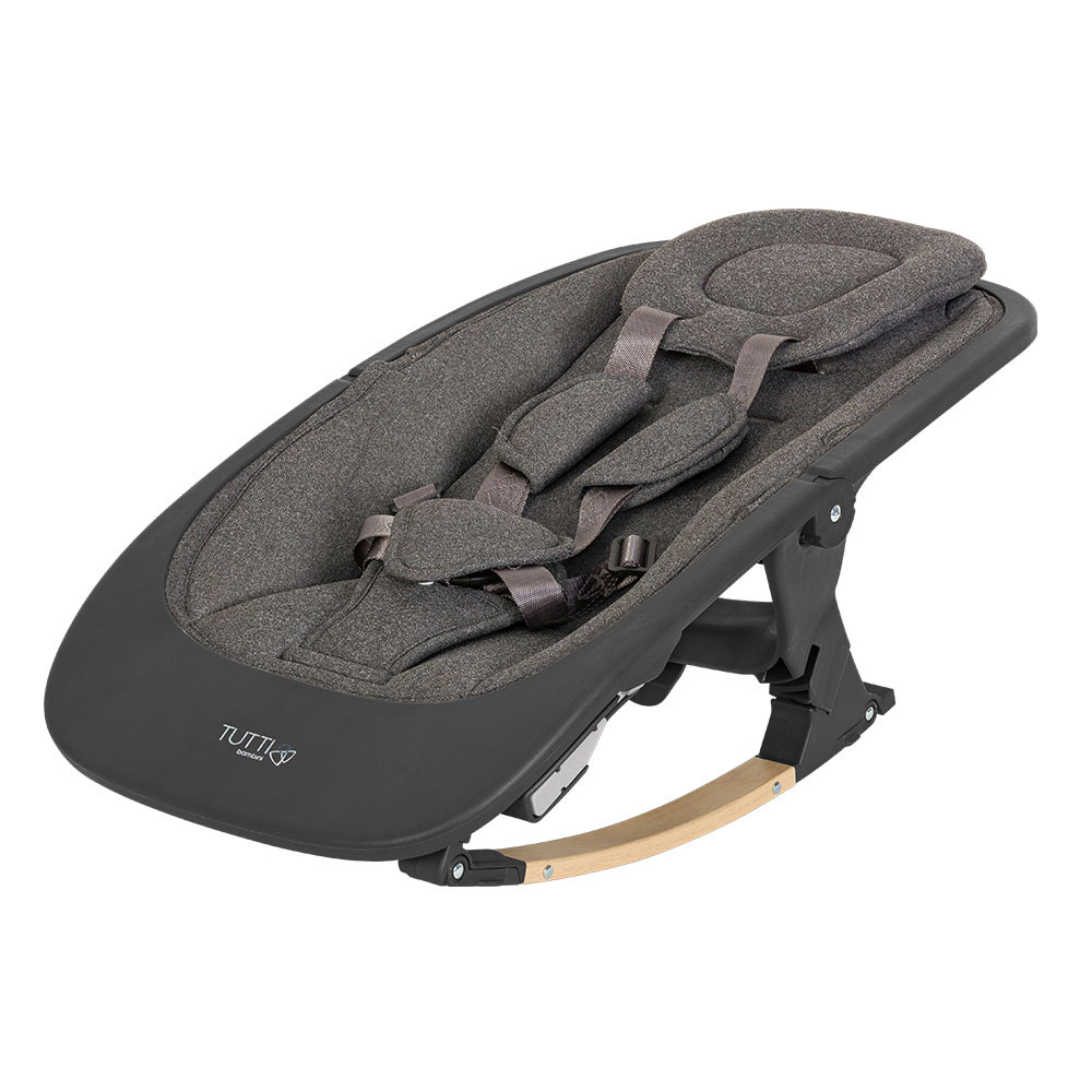 Tutti Bambini Nova Rocker - Oak/Grey at Pram World