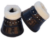 Snake skin Dark color Bell Boots diamantes faux fur - Over Reach Boots - Pair
