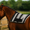 Premium Navajo Western Saddle Pad with cut back & fleece underlay. Designed for high-withered horses, durable, shock-absorbent & breathable.