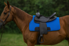 Thick Felt Western Saddle Pad with cut back design for high-withered horses. Made of 3/4” absorbent felt for airflow, comfort, and back protection. Size 32” x 32”. Available in stylish colors.