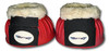 Horse bell boots, rubber overreach boots, fur neck bell boots, horse protective boots, equestrian overreach boots, horse turnout boots, paddock boots, Borraq horse gear, soft rubber bell boots, horse leg protection