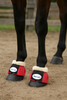 Horse bell boots, rubber overreach boots, fur neck bell boots, horse protective boots, equestrian overreach boots, horse turnout boots, paddock boots, Borraq horse gear, soft rubber bell boots, horse leg protection