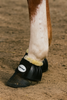 Horse bell boots, rubber overreach boots, fur neck bell boots, horse protective boots, equestrian overreach boots, horse turnout boots, paddock boots, Borraq horse gear, soft rubber bell boots, horse leg protection