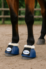Horse bell boots, rubber overreach boots, fur neck bell boots, horse protective boots, equestrian overreach boots, horse turnout boots, paddock boots, Borraq horse gear, soft rubber bell boots, horse leg protection