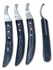 Set of 4- Farrier Hoof Knife / Eye Loop Knifes, Steel grade 40/41