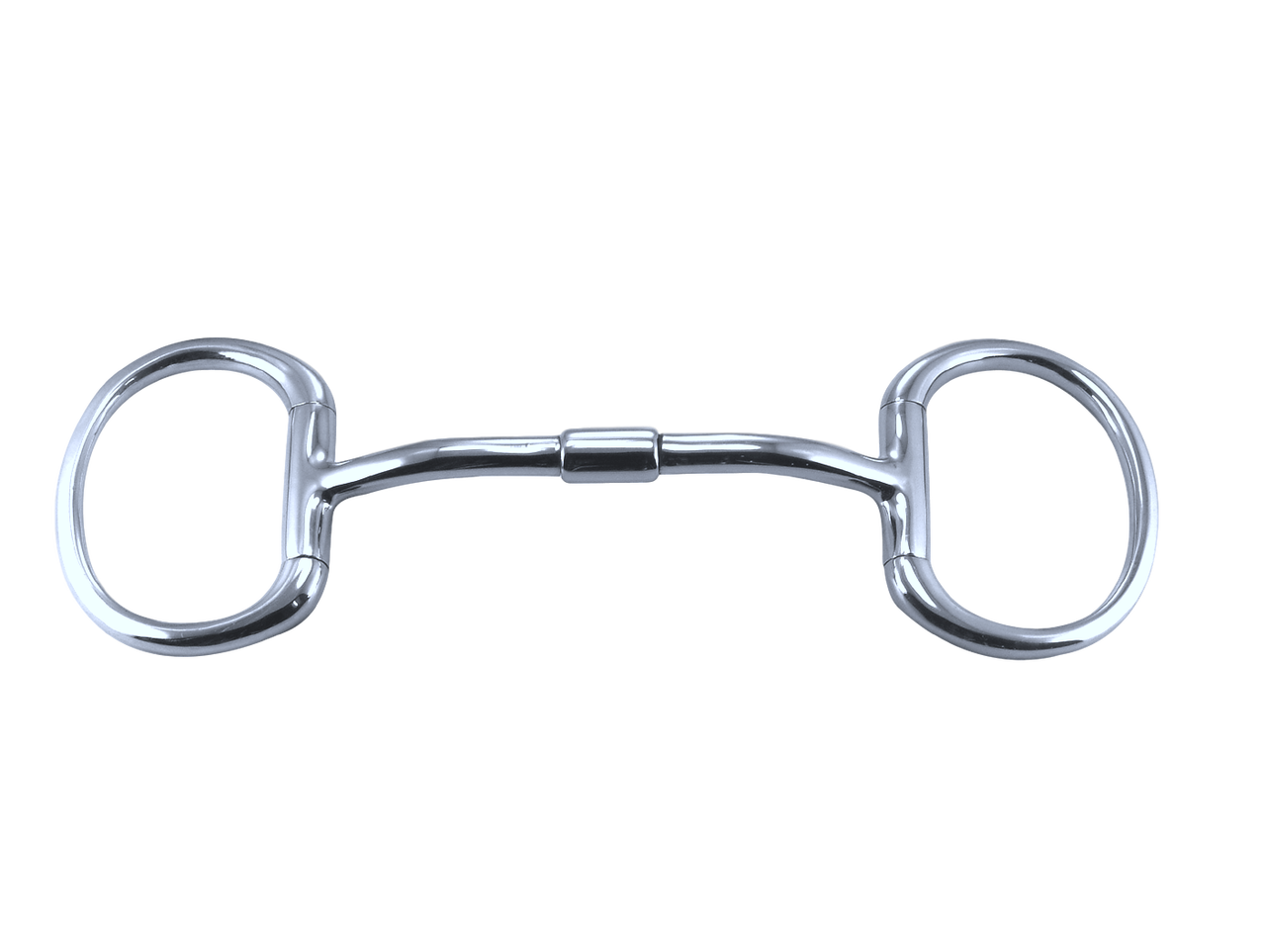 Eggbutt Snaffle Roller Horse Bit Myler Style Curved mouth with Roller & Copper inlays