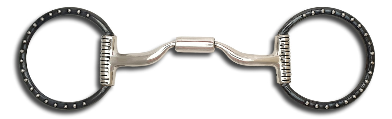 Western Dee Bit Sweet Iron Ring Horse Bit with Copper inlays