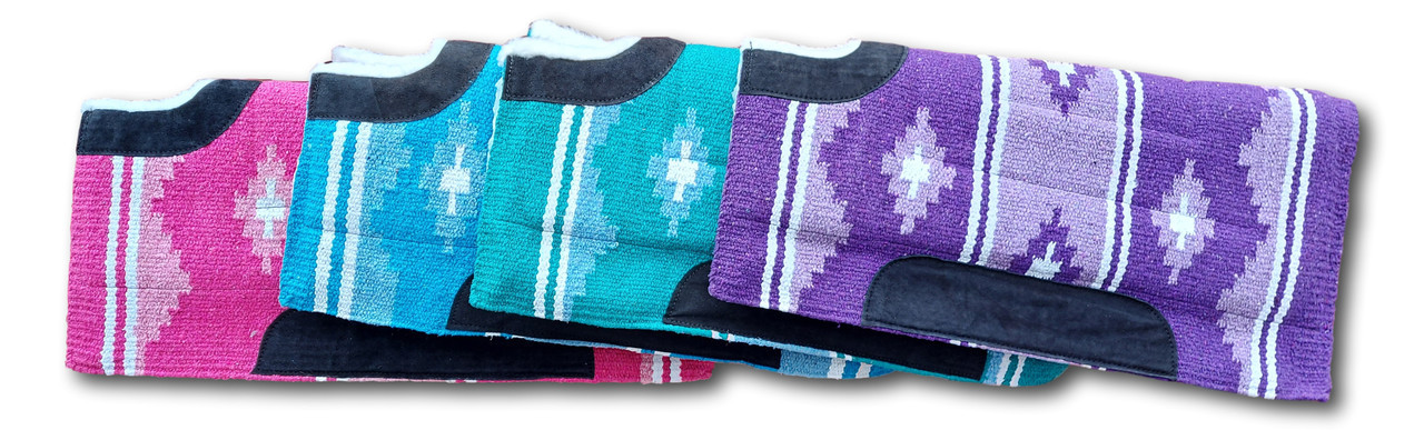 Navajo Western Saddle Pad/Saddle Cloths Thick Fur Padding back 