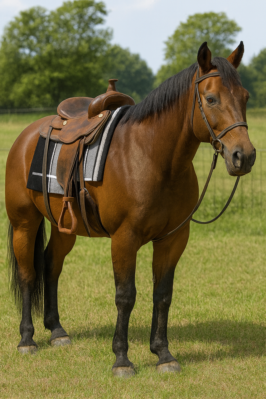 Navajo saddle cloth, western saddle pad, Navajo print saddle blanket, horse saddle cloth, western riding gear, cotton blend saddle pad