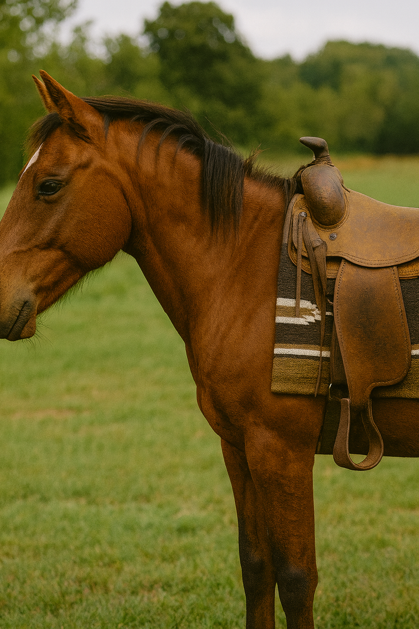 Navajo saddle cloth, western saddle pad, Navajo print saddle blanket, horse saddle cloth, western riding gear, cotton blend saddle pad