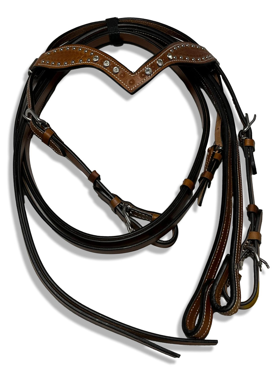 Concho Western BRIDLE - Headstall With reins Concho Western BRIDLE - Headstall With reins