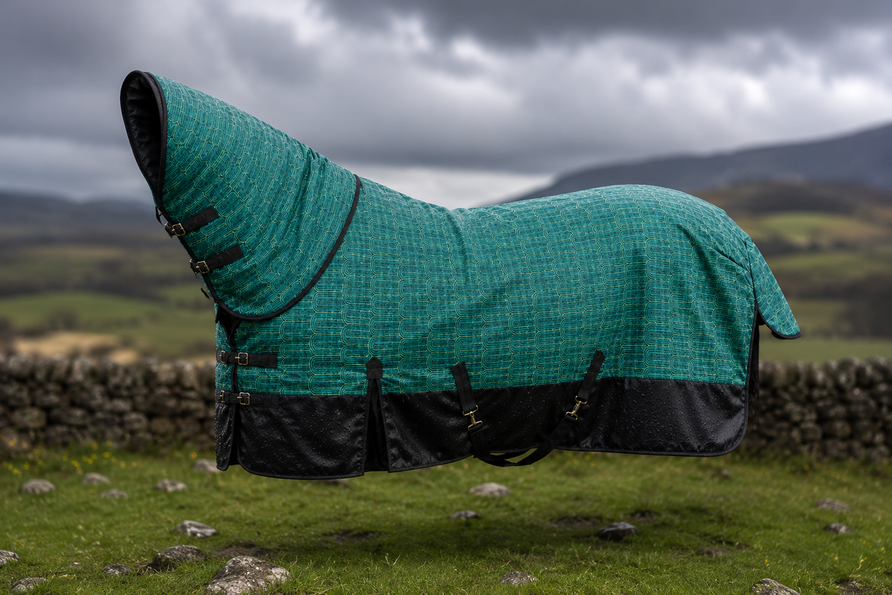 Deluxe 1200D Ripstop Waterproof Combo Horse Rug – 100G Fill