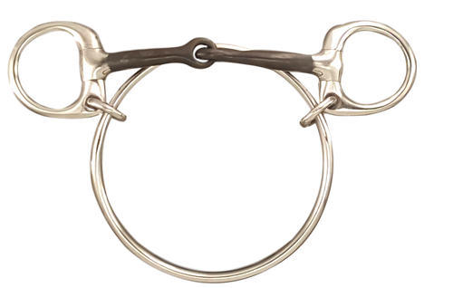 Dexter Ring Bit Racing Snaffle with Sweet Iron Mouth