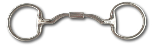 Eggbutt Snaffle Horse Bit (Gen-3) Wide Port Roller link