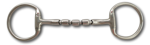 Eggbutt Mullen Triple Roller Horse Bit (Gen-2) 3 Rollers Bit