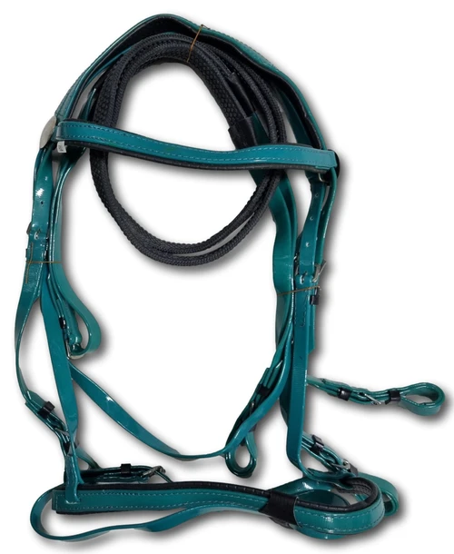 PVC Bridle with Padding and Rubber Reins