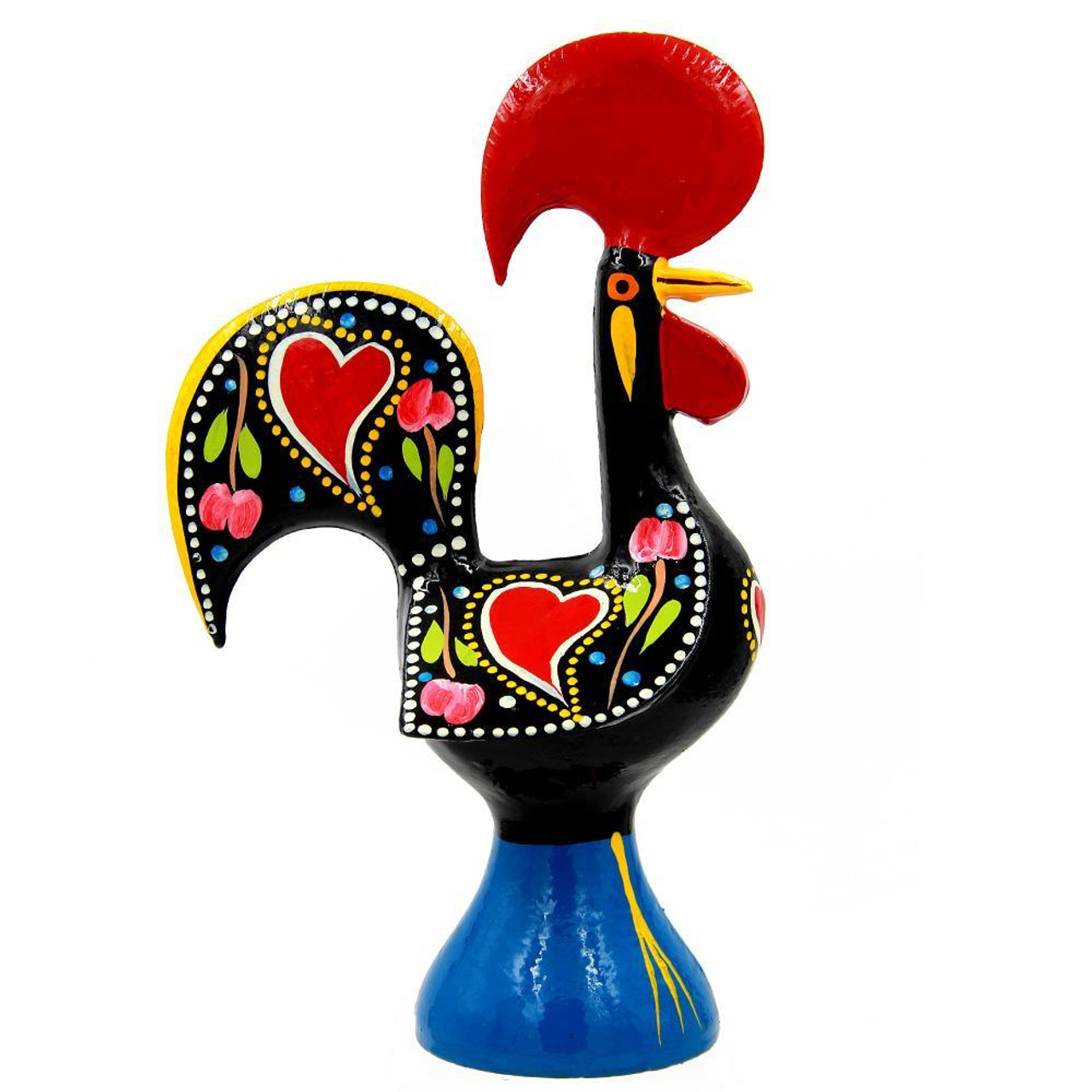 Traditional Rooster of Barcelos Aluminum- Black - Iberian Import Co
